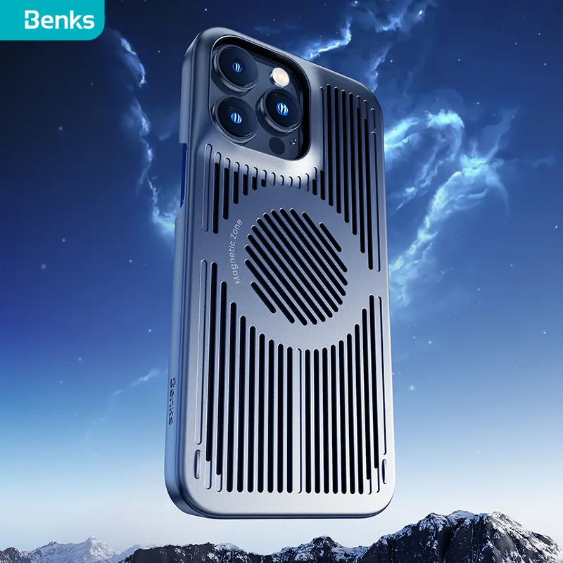 Benks New Design Phone Case Out Grid Cooling Case For iphone 14 case Lightweight and Portable Sweat Proof Not Greasy