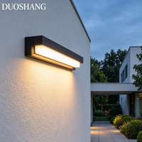 Lampe murale extérieure LED solaire IP65, style moderne, pour jardin, balcon, terrasse, en ABS, garantie 3 ans, bande longue