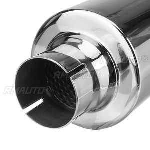 Silenciador de escape para coche de 2 pulgadas (50 mm), resonador de acero inoxidable, punta de escape universal - Product Image 4