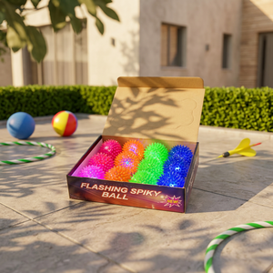 <b>LED</b> Spiky Massage <b>Ball</b> Plastic Flashing Novelty Toy Transparent Glowing <b>Ball</b> for Pet Play and Office Decompression <b>LED</b> Spiky Mas - Product Image 3