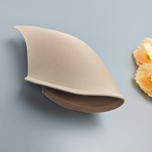 Almohadillas de sujetador sin costuras de material PU moldeadas por inyección para trajes de baño de mujer, diseño de espuma triangular de talla grande, forma popular de gran venta sin costuras - Product Image 3