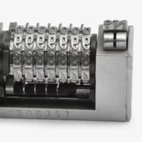 Machine de numérotation inversée à 7 chiffres 4x8 pour pièces de rechange d'impression offset, encre à solvant, nouvelle, encre enregistrable