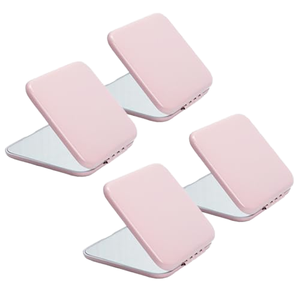 Customized color printable LOGO portable folding makeup mirror with double-sided <b>pocket</b> small mirror makeup mirror - Product Image 1