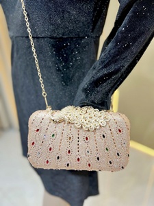 Bolsos de Noche Vintage para Mujer, Carteras de Sobre, Bolsos Cruzados con Cadena para Dama, Bolsos de Hombro, Bolsos Tote con Pedrerí<span class=keywords><strong>a</strong></span> - Product Image 4