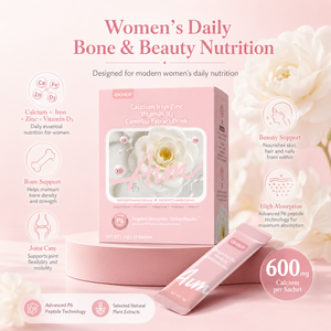 เครื่องดื่มคอลลาเจนเปป<span class=keywords><strong>ไท</strong></span>ด์แบบแท่งสำหรับผู้หญิง สูตร<span class=keywords><strong>แคลเซียม</strong></span> เหล็ก สังกะสี วิตามินดี3 ผสมทีทรีออยล์และแร่ธาตุ  รับผลิตภายใต้แบรนด์ของลูกค้า (OEM Private Label) - Product Image 2
