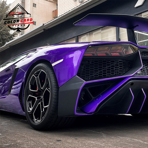 Carte de couleurs - Offre Spéciale - <span class=keywords><strong>Prix</strong></span> Usine - Vinyle de Recouvrement pour Voiture PET Brillant - Vinyle PET Effet Flocon Violet <span class=keywords><strong>Phantom</strong></span> - Rouleau - Product Image 3