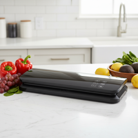 Mini scelleuse sous vide électrique domestique entièrement automatique, à poser sur table, avec bouton tactile, coupe-sac intégré, capacité 35 ml
