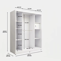 Armoire pliable réglable en acier avec motif imprimé pour la maison, le bureau, la chambre à coucher, l'hôtel