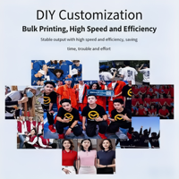 Impresora DTG de Doble Estación de Alta Velocidad para Camisetas con Cabezal Epson I3200 de Alta Precisión para Sudaderas, Bolsas de Lona y Personalización DIY