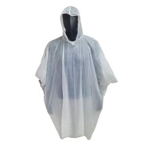 Wholesale Customize Transparent Portable Biodegradable Disposable <strong>Raincoat</strong> PLA Rain Cape Waterproof Rain Coat Poncho with Logo - Product Image 1