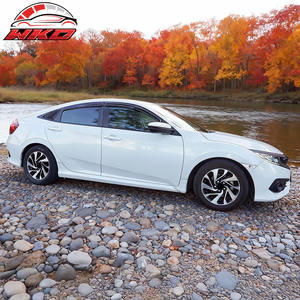 สำหรับ Honda Civic 16-21 Sedan ชุดบังแดดหน้าต่างสไตล์ Mugen 4 ชิ้น แบบติดเทป - Product Image 2