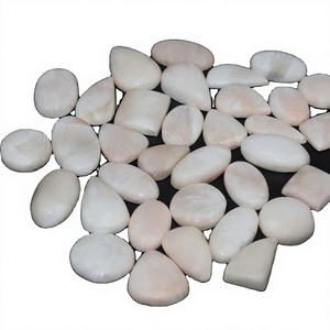 ซื้อพลอย FAIJAN GEMS สีขาวธรรมชาติแบบขายส่ง พลอยทรงหลังเบี้ยสำหรับทำเครื่องประดับจากรัฐราชสถาน - Product Image 1