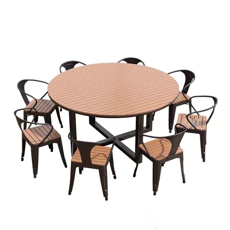 Waterproof Sunproof Outdoor Table and Chair Set for Restaurants