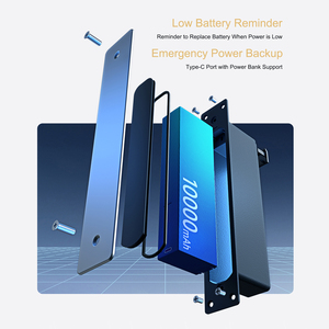 Kunci pintu Tuya elektronik Cina, kunci pintu wajah pintar dengan pemindai genggam - Product Image 5