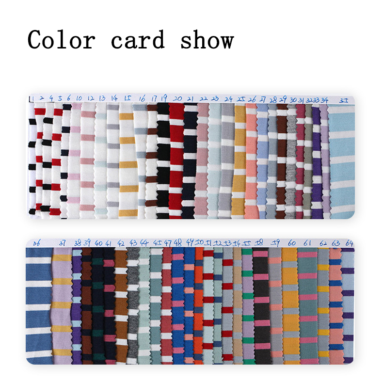 Ткань из окрашенной пряжи в полоску без рукавов с трапециевидным силуэтом и цветными полосками в Джерси, трикотаж: ткани для мужских весной и летом одежды футболка ткань