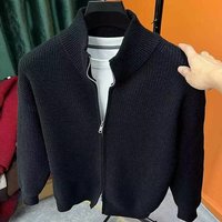 Acryl-Mischgewebe Herren Sportset Strickpullover Strickjacke Maschinell Gestrickt 12 GG Atmungsaktiv OEM-Service Herbstjacke