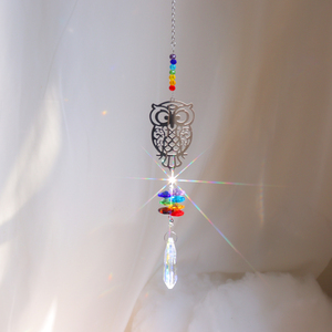 <b>Crystal</b> Suncatchers Fairies Butterflies Birds Owls <b>Trees</b> Window Hanging Drench Your Space Inrainbow Energy - Product Image 4