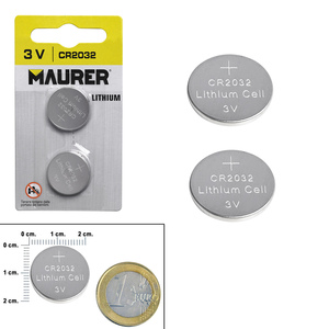 Batteria alcalina a bottone Maurer CR2032 (2 pezzi) - Product Image 2