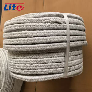 <span class=keywords><strong>Corde</strong></span> en fibre céramique ignifuge et isolante thermique personnalisée 1260°C comme matériau d'étanchéité pour <span class=keywords><strong>cheminée</strong></span> - Product Image 2