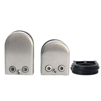 Support de pince à verre 8 Mm Supports de verre Pinces Clip d'angle carré pour verre