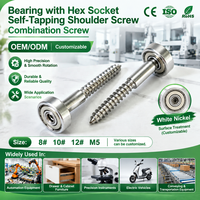 Vis à tête hexagonale non standard nickelée sur mesure, vis combinée à émbout, vis à roulement à billes, vis autotaraudeuse à filetage externe pour convoyeur