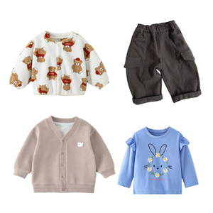 Ropa de Bebé de Algodón de Fábrica China, Ropa para Niños, Chaquetas, Otoño Invierno, Lindos Estampados de Animales, Tops, Pantalones para Bebés - Product Image 2
