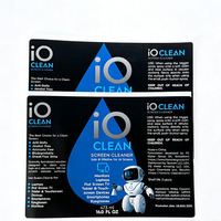 Étiquette personnalisée imprimée, autocollante, imperméable, avec finition brillante, pour bouteille de nettoyant pour écran, pour flacon pulvérisateur en plastique