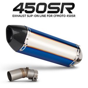 Pot d'échappement 450SR pour <span class=keywords><strong>CFMOTO</strong></span> <span class=keywords><strong>450</strong></span> <span class=keywords><strong>SR</strong></span> 2022-26, kit d'échappement moto, silencieux Yoshimura R77 avec DB Killer - Product Image 4