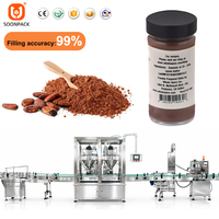 Machine à poudre à double tête de haute précision, machine d'emballage de poudre de cacao, machine de remplissage de poudre de café