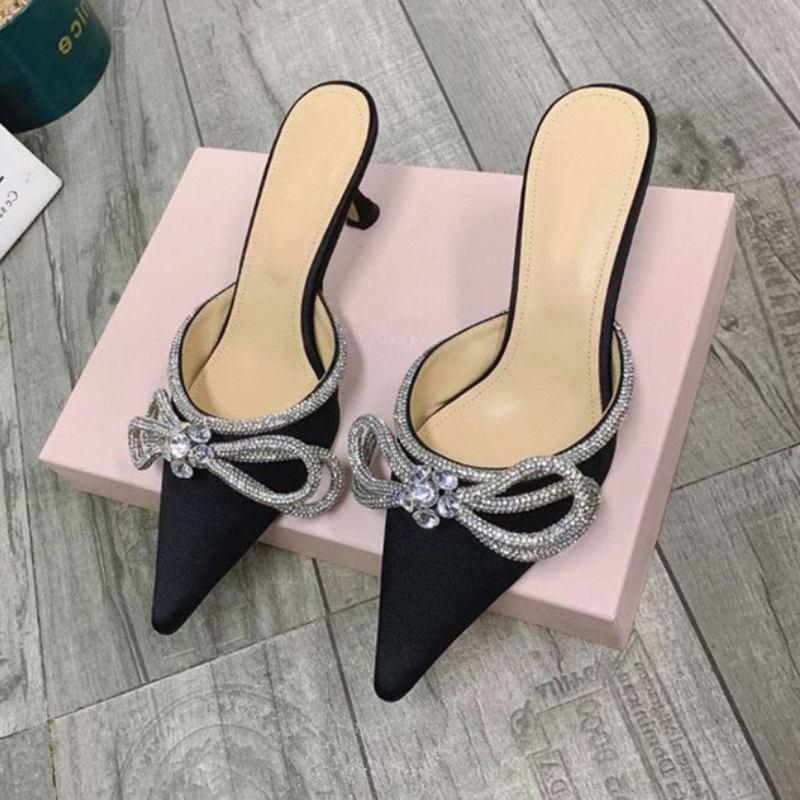 Noir à paillettes (6CM)