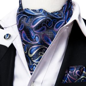 Corbata, <span class=keywords><strong>Pañuelo</strong></span> y Mancuernillas con Diseño Floral Paisley para Hombre - Product Image 2