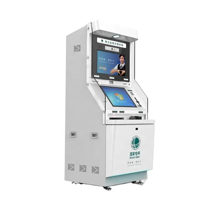 Banco ATM VTM-quiosco automático con pantalla táctil, lector de tarjetas, almohadilla de Pin, NFC/RFID, personalizado