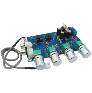 NE5532 4 Stereo Preamplifier Bordo Tom Pré-amplificador de Áudio Módulo Amplificador de Canal