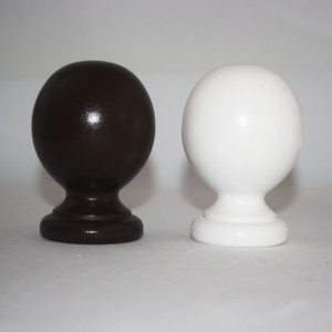 Grand embout en bois pour tiges de draperie en bois de 1 3/8 "35MM accessoires de poteau de <span class=keywords><strong>rideau</strong></span> en bois embouts de boule - Product Image 4