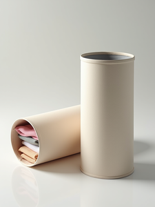 Custom Eco Biodegradable Cylinder Paper Box, Sustainable Cardboard Tube for Clothing Scarf <b>Socks</b> Storage Packaging - Product Image 4
