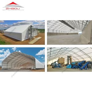 Abri extérieur 12x24m OEM pour stockage <span class=keywords><strong>de</strong></span> charge <span class=keywords><strong>de</strong></span> vent Hangar en acier à <span class=keywords><strong>vendre</strong></span> Abri extérieur pour dôme - Product Image 4