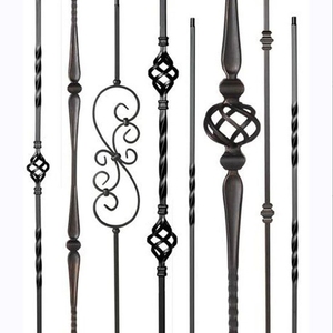 Scala moderna del modello artistico del ferro battuto per le ville DIY installazione <span class=keywords><strong>ringhiere</strong></span> in <span class=keywords><strong>acciaio</strong></span> <span class=keywords><strong>inox</strong></span> per la pavimentazione del ponte <span class=keywords><strong>ringhiere</strong></span> - Product Image 4