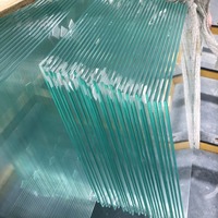 Table basse en verre trempé rectangulaire ultra-transparent personnalisable, épaisseur personnalisable, profonde