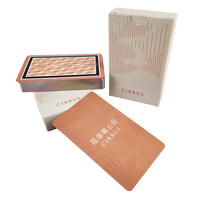 Cartes à jouer personnalisées de haute qualité avec logo personnalisé, poker personnalisé avec boîte