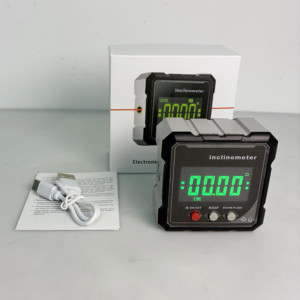 Inclinometro Digitale Intelligente con Laser Rosso e Display, <span class=keywords><strong>Strumento</strong></span> di Misurazione dell'Angolo con Righello Magnetico Incorporato e Forte Magnete per la Livellatura - Product Image 6