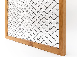 Clôture de jardin écologique de 1.5m treillis de câble métallique de 6 pieds 2 panneaux/filet de câble en maille de carton barrière d'eau en acier inoxydable - Product Image 6