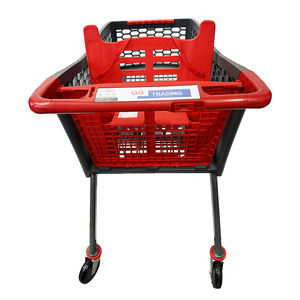 Carrito de Compras de Supermercado de Alta Capacidad, con Asiento para Bebé, Diseño de Movilidad Suave, Logotipo Personalizado, de Plástico - Product Image 6