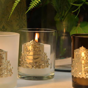 เทียนหอมอโรมาเธอราพีในขวดแก้วคุณภาพสูงสำหรับตกแต่งบ้าน เทียนหอมทำมือจากธรรมชาติสุดหรู - Product Image 2