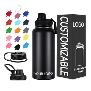 24oz 25oz Water Bottle Stainless Steel Vacuum <b>Flask</b> Sports Bottle with Straw Handle Lid 12oz 32oz 40oz 64oz Custom Logo - Product Image 1