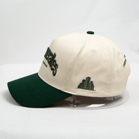 Casquette de baseball snapback à visière plate personnalisée, thème tropical, pour activités extérieures, avec broderie du logo de l'équipe/du club, design 5 panneaux ajustable