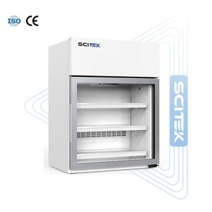 SCITEK -25 ° Congelador Vertical C de -10 a -25 Grados ° Sensor NTC, Termostato Electrónico, Enfriamiento por Aire Forzado, Puerta de Vidrio Templado de Doble Capa - Product Image 1