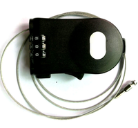 Candado de Cable de Acero Retráctil de 3 Dígitos, Candado de Combinación con Contraseña Ajustable para Equipaje, Mochila, Casco
