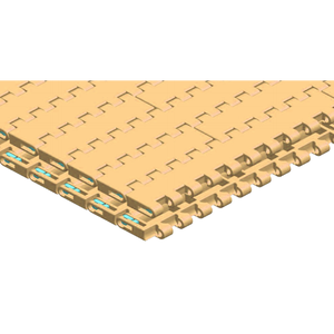 Chaîne en plastique de réseau de chaîne de feuille supérieure plate de pas de 1600mm à vendre série 25.4 personnalisée en gros - Product Image 1