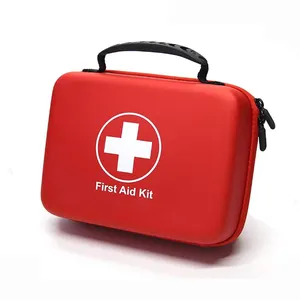 228 Pieces Portable Home Organizer Holder EVA Snake Bite Trip First Aid Kit Case Box Big With Compartments For Bathing Beaches