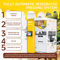Presse à huile commerciale automatique 1500W, extraction à froid et à chaud, en acier inoxydable, pour olives, arachides, tournesol